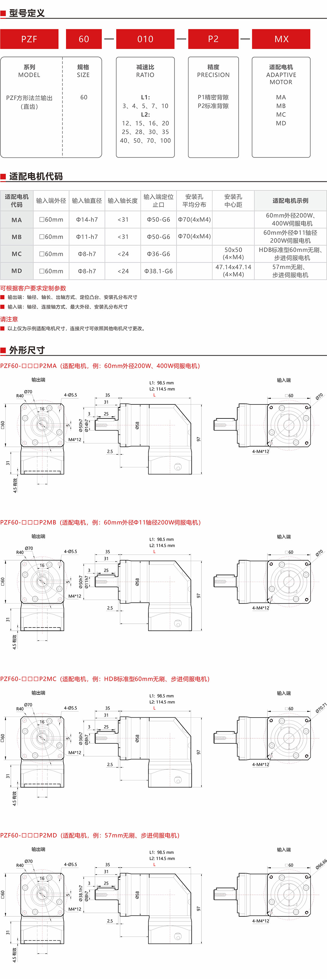 PZF60直角減速機，減速箱產品詳情.jpg